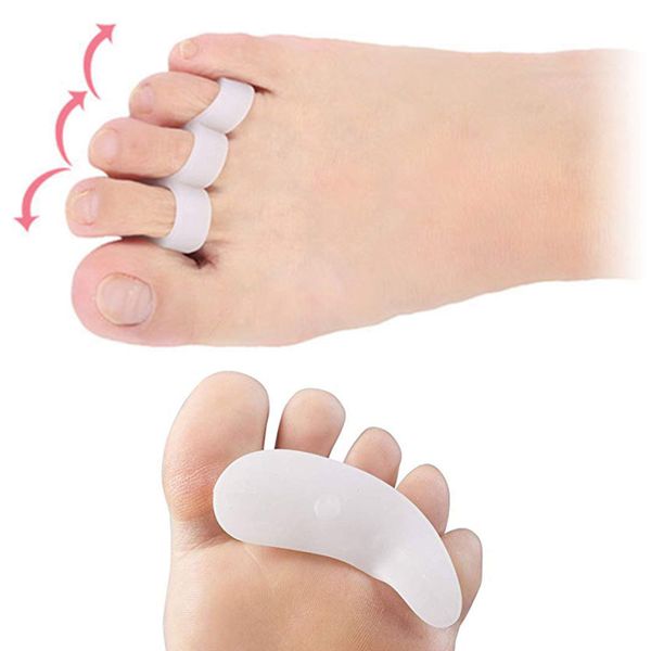 Pedimend™ Silicone Gel Toe Separator Straightener | Hammer Toe Splint | Bunion Protector | Improves Balance & Foot Strength | Helps to Realign Toes | Straightened Bent Toes