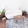 Reid Mid-Century Solid Wood Coffee Table with Angled Legs in Walnut
