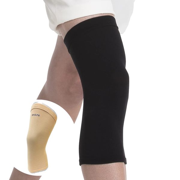 D&M 109806 Loosening Supporter, Knee Supporter, Fixation, Protection, Pain Protection, For Left and Right Use, Made in Japan, Beige, M Size, Range of Movement, Flexibility, Aid, Low Compression