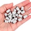 Minkissy 100Pcs Nail Sanding Bands Drum Sander 180 Grit Fine Grit Nail Art Sanding Bands Bit Nail Drill Manicure Sleeves File Refill for Fingernail Sanders White