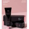 T1 Collagen Pack, Premium Black, 2.1 oz (60 g), Collagen, Glossy Skin, Paint and Peel Pack, Collagen Face Pack, Korean Cosmetics