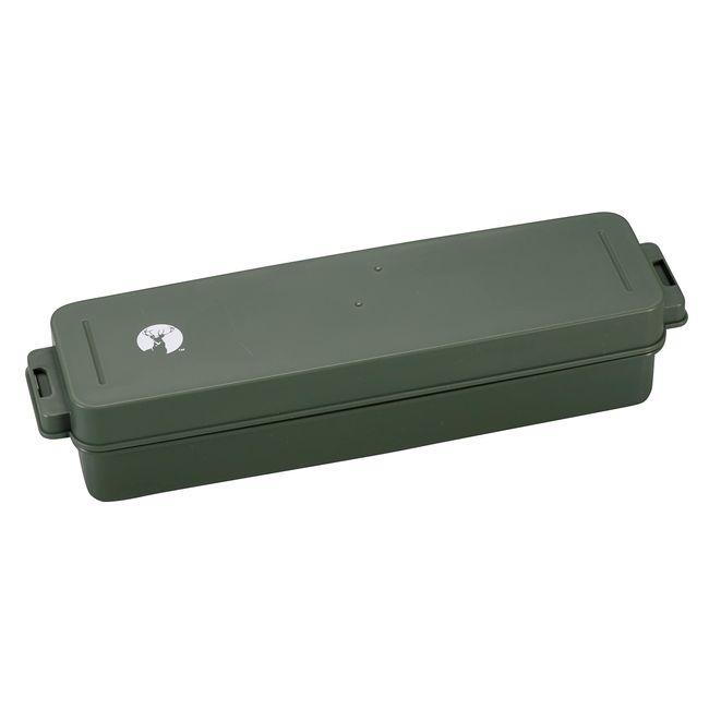 Captain Stag UW-2028 Cutlery Case, Cutlery Storage, Made in Japan, Olive UW-2028, W9.8 x D2.2 x H2.5 inches (250 x 55 x 63 mm)