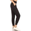 Leggings Depot Women's ActiveFlex Jogger Pants with Pockets (Full Length, Black, Medium)