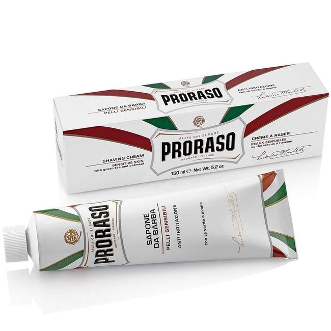 PRORASO 2019104 Tıraş Kremi, Yeşil Cay ve Yulaf Ozlü