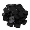 RDEXP 50 Piece Double Headed Plastic Bed Board Holder 55mm Inner Hole Black