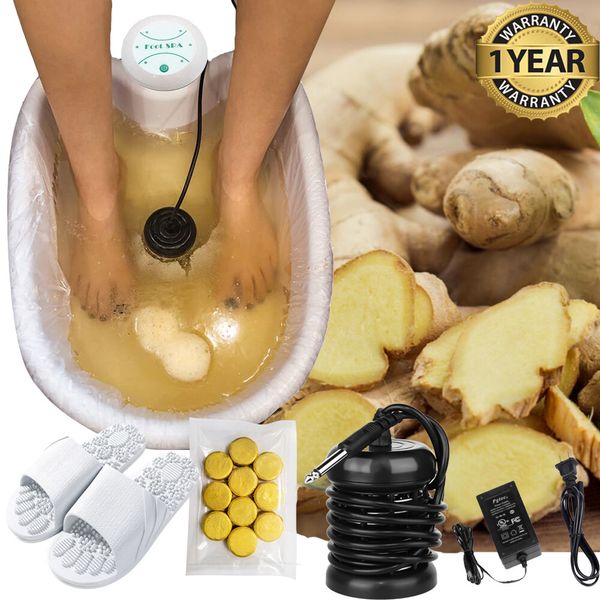 Ionic Detox Spa Foot Bath Tub Machine Free Exclusive Ginger Tablets For Relaxed