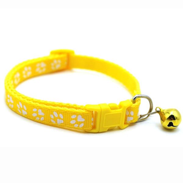 Pet Bell Collar Set: Stylish And Safe Accessories For Cats And Dogs - Yellow