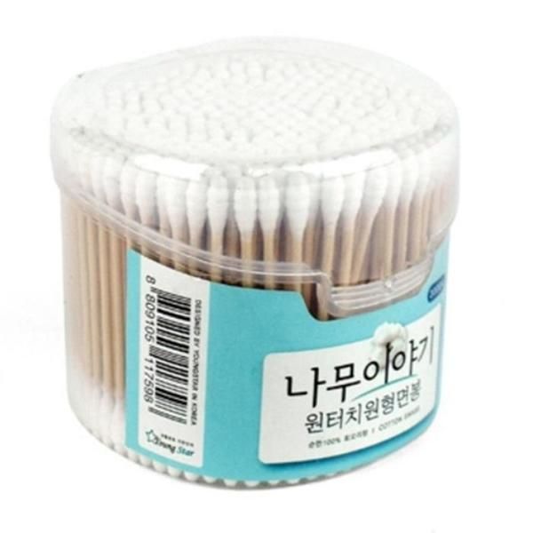 [RGNQ3547] Cotton Swab One-Touch Round Twist 300P Sanitary Cotton Swab