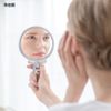 Napure Mirror, Double Sided Hand Mirror, 3x Magnifier, Makeup Mirror, Real Skin Color, Silver, Made in Japan