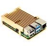 Aluminium Heatsink Case for Raspberry Pi 4 (Heliodor Gold)