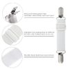 LIHAO Set of 4 ironing board tensioners, adjustable bed sheet tensioners, ironing board cover tensioners, white