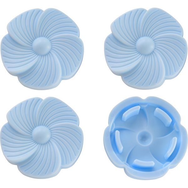 4 GARDINEdecor Extra Details Set for 4Gardinebasic / Blumen/Blue