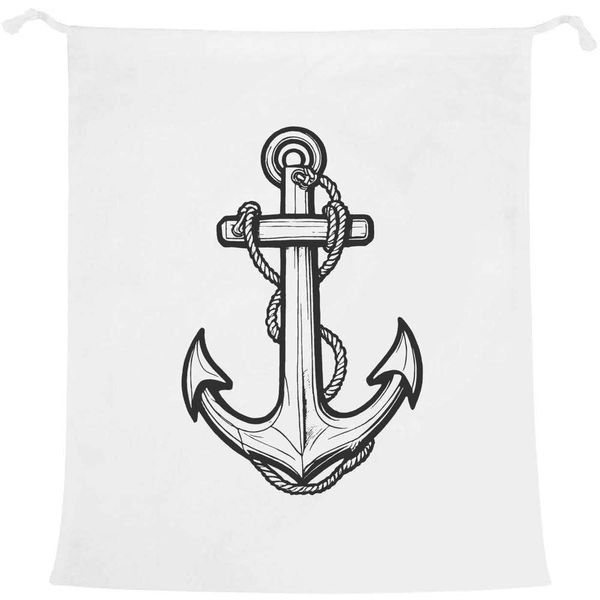 'Rope & Anchor' Laundry/Washing/Storage Bag (LB00032250)