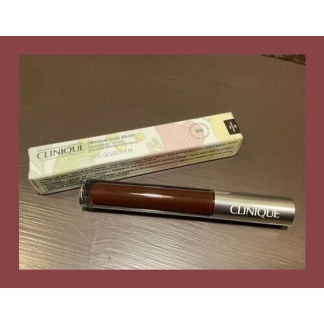 Clinique Chubby Pop Plush Creamy Lip Gloss #01 Black Honey Pop .11 oz/3.4 ml