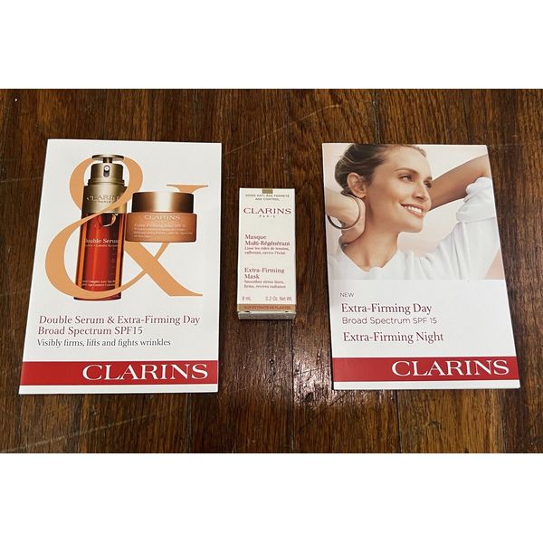 3pc Clarins Extra-Firming Mask (8ml/.2oz) & 2 Extra-Firming Sample Packet Duos