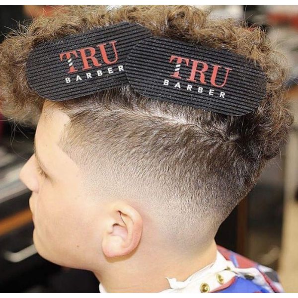 TRU BARBER HAIR GRIPPERS ® BUNDLE PACK 6 PCS for Men and Women - Salon and Barber, Hair Clips for Styling, Hair holder Grips (Black/Red)