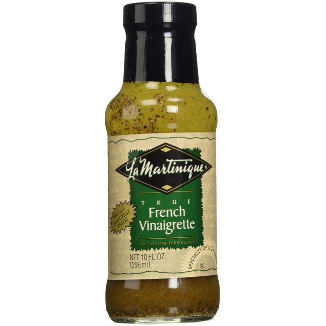 LA MARTINIQUE True French Vinaigrette Dressing 10oz (Pack of 6 Bottles)