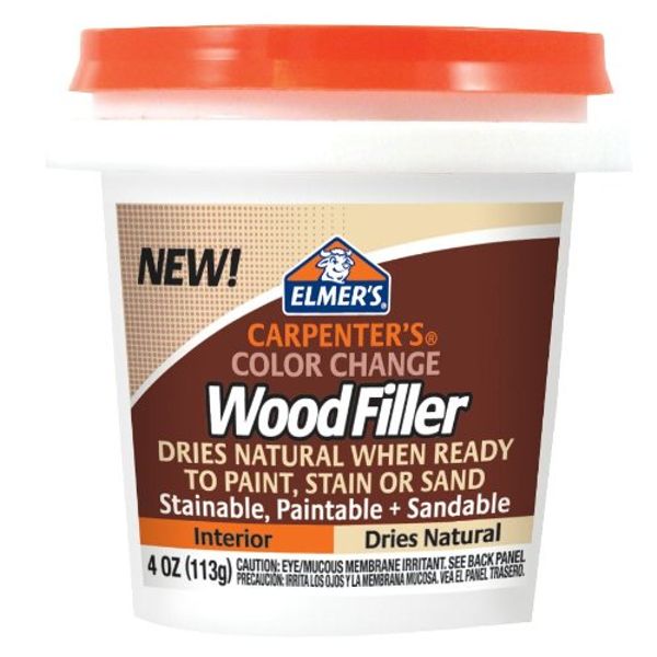 Elmer's Carpenter's Color Change Wood Filler, 4 oz., Natural (E912)