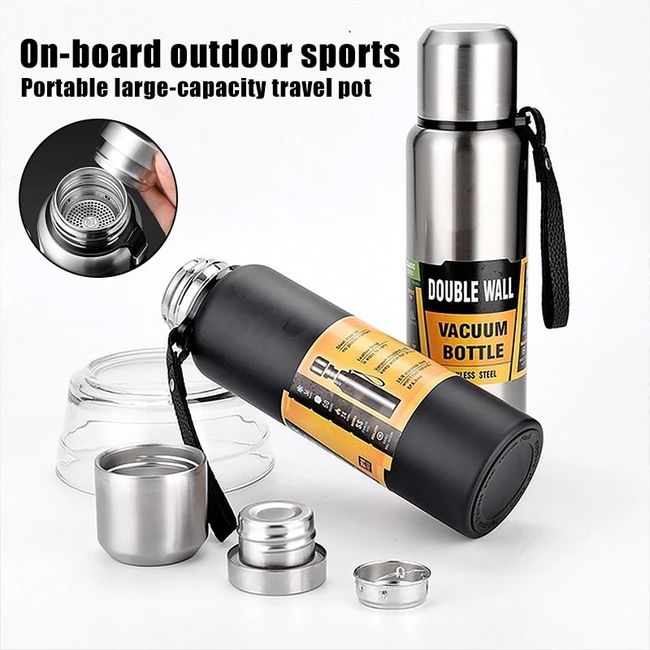Outdoor Large Capacity Thermos Bottle Portable Vacuum Flask