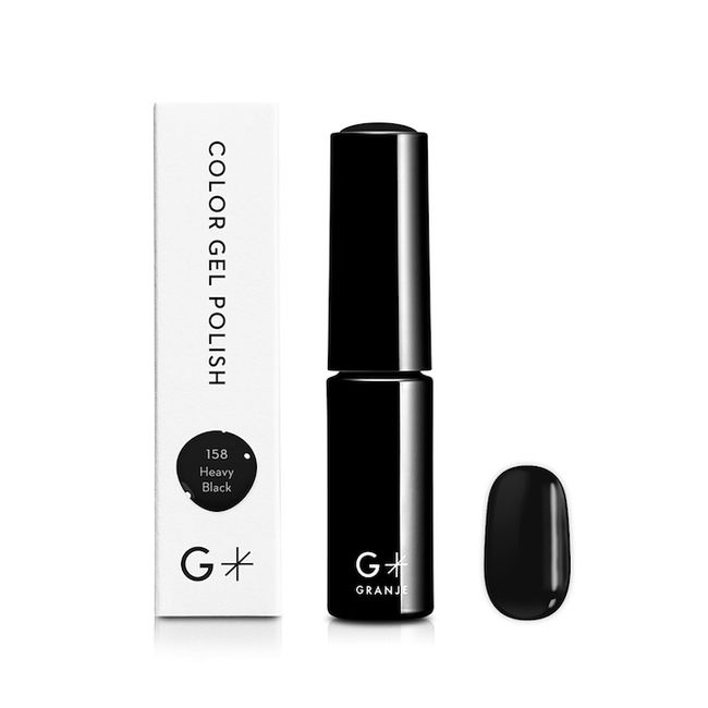 GRANJE Gel Nail Color (158 Heavy Black) | Color Gel Polish Black for Nail Art Made in Japan Easy Self Gel Nail Domestic Cosmetics &lt;GRANJE Official&gt;