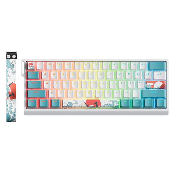 HITIME x XVX 60% Percent Keyboard with Strap, H61 Wired Aluminum Gaming ...