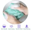 TENQUAN 3 Pieces Exfoliating Net African Sponges Bath Sponge Exfoliating Body Scrubber Shower Scrubber Skin Smoother for Men & Women Clean and Clear Exfoliating Daily Wash (Pink Green Yellow)