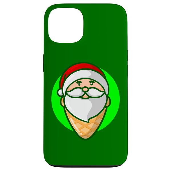 iPhone 13 ice cream cone santa funny christmas Case