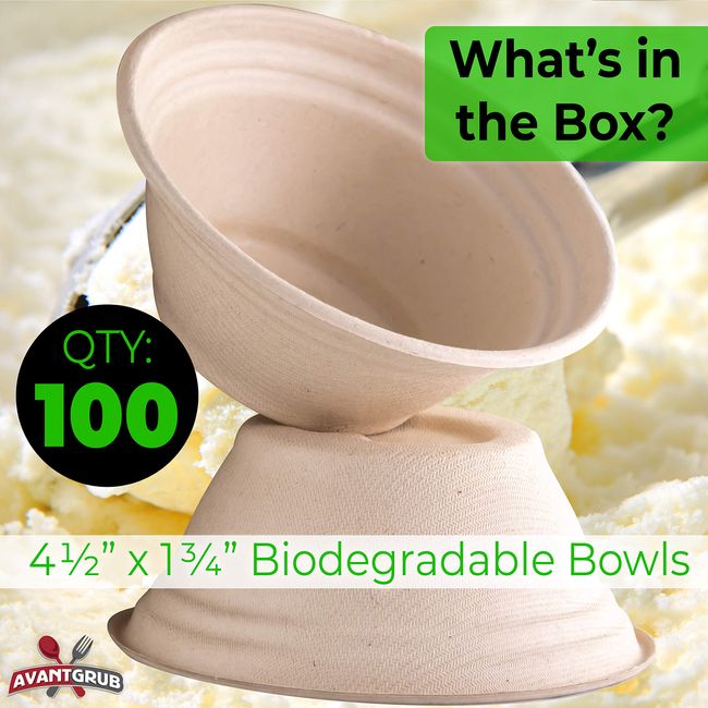 100% Biodegradable Disposable Soup Bowls Paper Bowl Hot Soups Food