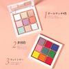 YAYAMIYA ネイルパウダー ネイルアート ミラーパウダーグラデーションネイルパウダー 9色顔料 4個スポンジチップ付き グリッター ネイル＆レジン用 ミラーパウダー 固形 ネイルパウダー パレット オーロラパウダー ネイルパウダー シンフォニーシェルネイルパウダー、ネイルアートデコレーションに健康で長持ち (9MJF-D)