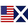 Usa and Scotland Friendship Flag,Large