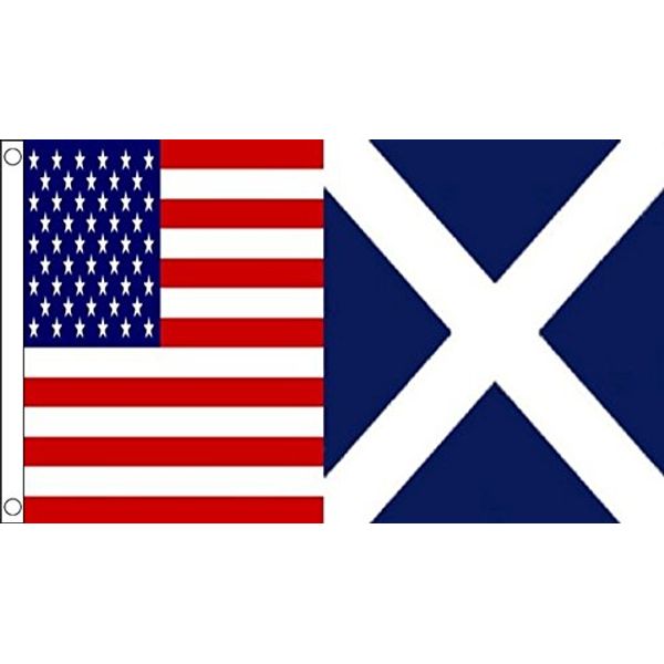 Usa and Scotland Friendship Flag,Large