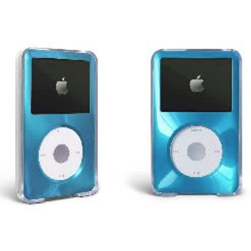 MIP Case for Apple iPod Classic Hard Case with Aluminum Plating 80gb 120gb 160gb-Light Blue