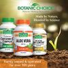 Botanic Choice Premium Natural Aloe Vera Supplement - Digestive Health Support Leaf and Latex Herbal - Gluten Free Non-GMO - 90 Capsules (500 mg each)