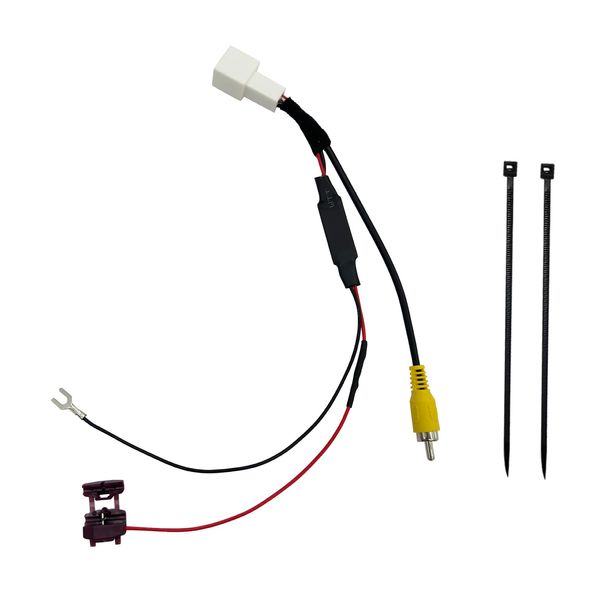 OTORAM Compatible/Replaceable Toyota Daihatsu Eclipse Rear Camera Connector to External Navigation System Rear Camera Adapter Navigation Replacement Input Converter Coupler On 4 Pole Coupler Car