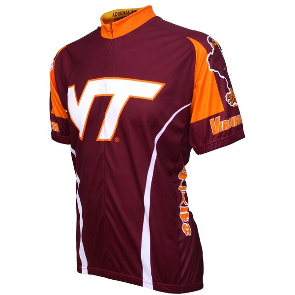 NCAA V-Tech Cycling Jersey (Large,Red/White/Orange)