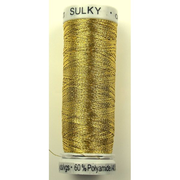 Gütermann Old Gold Sulky Metallic Machine Embroidery Thread - 200m