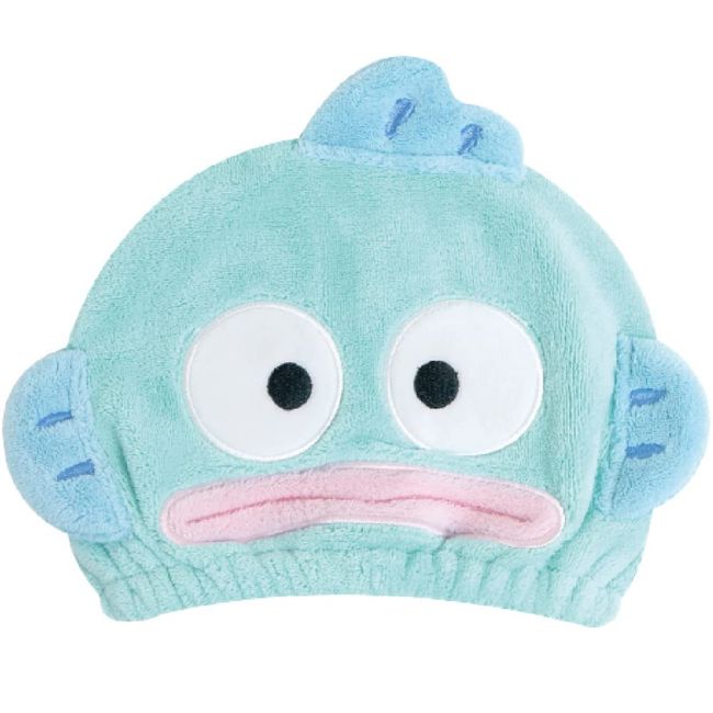 Sanrio Hangyodon Towel Cap, Fluffy, Bath, Adults, Girls, Boys, Kids, Swimming, Pool, Towel Cap, Hair Drying Towel, Character