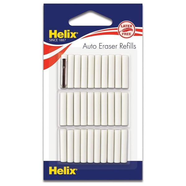 Helix Automatic Eraser Refills, Pack of 30 (19071)