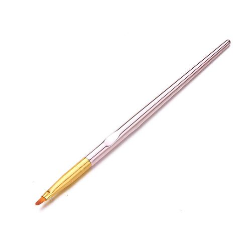 FULINJOY 3 Pcs Rose Gold Round Nail Art Brush Set Nail Painting Brush Manicure Tool UV Gel 3D Nail Brush Pens(7mm/8mm/9mm)