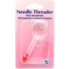 Hemline Needle Threader With Magnifier - 10 Count - Plastic - Clear Point - Sewing Tool