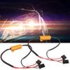 Car Load Resistor, 2-Piece Car LED Decoder Headlight Decoder for H7 Headlights, Anti-Hyper-Flash, No Errors, Load Resistor Wiring