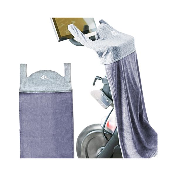 dFern Compatible Peloton Accessories Sweat Towel - Peloton Towel Bike Sweat Guard – use w/or w/Out Peloton Bike mat or Peloton Fan Spin Bike Cover –Peloton Gift - Spin Towel Peloton Bike Accessories