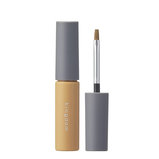 Complete your fluffy eyebrows with this single piece! Waterproof, won't fall off even when you sweat, [Easy & Time-Saving Kingdom] Powdery Liquid Eyebrow Ultra Keep You Can Draw Firmly Up To Your Eyebrows, 0.1 oz (3 g) (Light Brown)