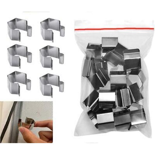 20 Door and Window Bracket Screen Clips for Installing Sliding Window Screens