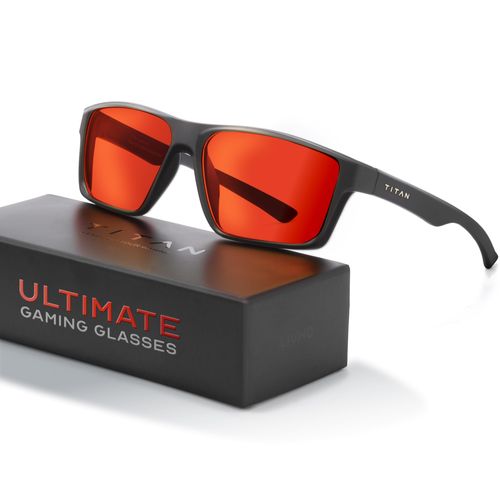 Titan Gaming Glasses, Anti Blue Light Glasses Men, UV400 Protection Blue Light Blocking Glasses for Computer Eye Strain