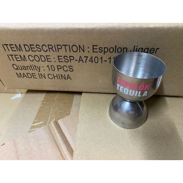 (10 PACK) ESPOLON Stainless JIGGER Bar Shot Measuring Tool for Tequila Tasting
