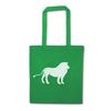Flox Creative Green Tote Bag Gold Lion