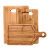 THY Collectibles Versatile 3-Piece Bamboo Cutting Board Set in Assorted Sizes...