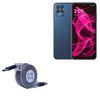 BoxWave Cable Compatible with T-Mobile 6X PRO 5G - miniSync - USB-A to USB Type-C, Retractable Cable 5 Pre-Set Lengths Avoid Tangles