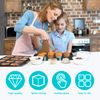 FALESOUL 16Pcs Baking Sheet Stackers, Space-Saving Tray Stackers, Reusable Trays Stacking Holder, Multipurpose Baking Tray Stackers for Freeze Dryer Trays